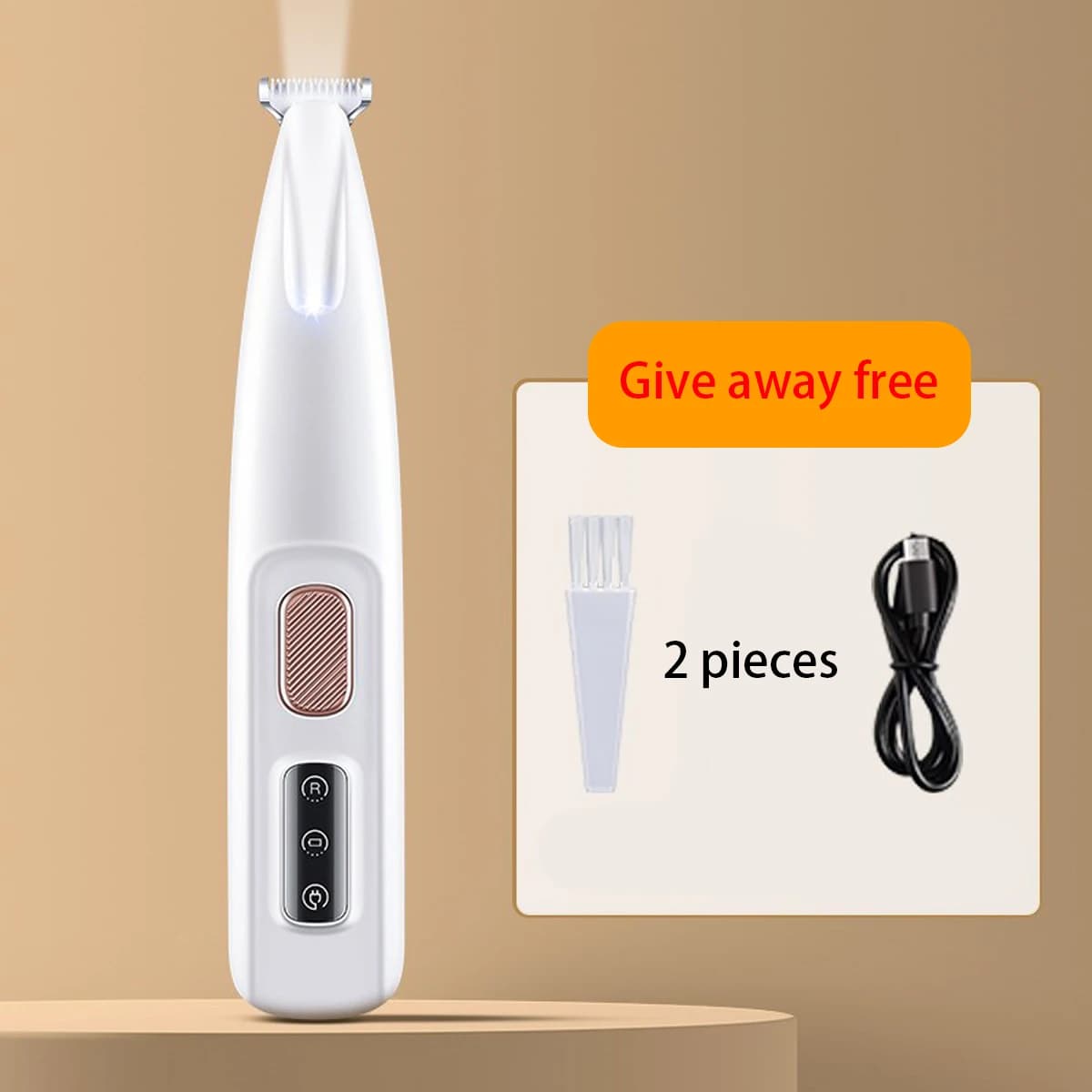 Nowy, Wodoodporny Trymer dla Zwierząt z LED, dla Psów i Kotów 🐾