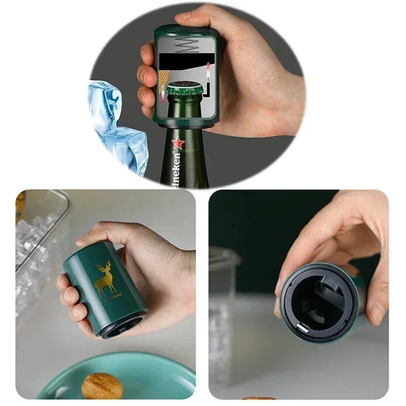 Kreatywny Magnetyczny Otwieracz do butelek z Automatycznym Zamykaniem 🍺